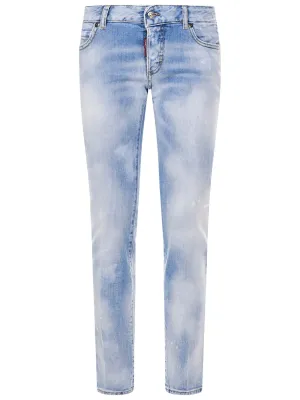 Dsquared2 Logo Patch Mid-Rise Skinny Jeans