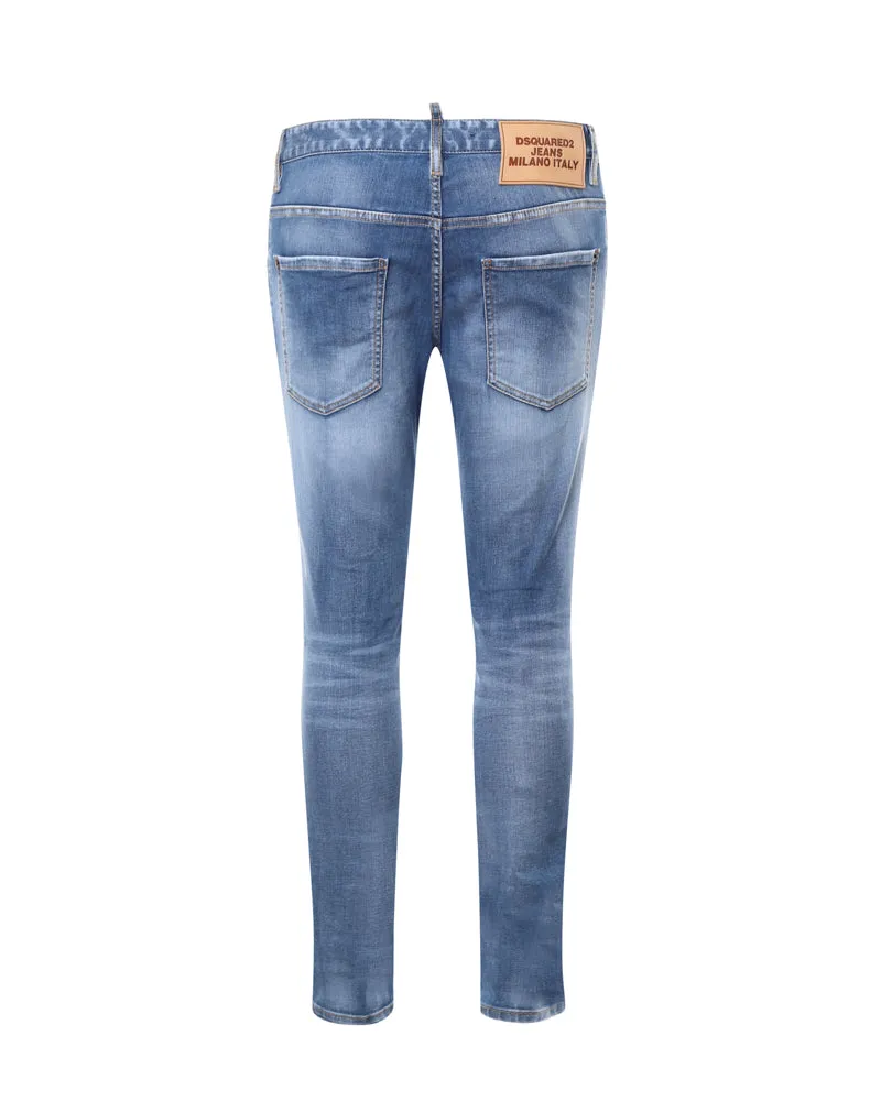 Dsquared2 Logo Patch Mid-Rise Skinny Jeans
