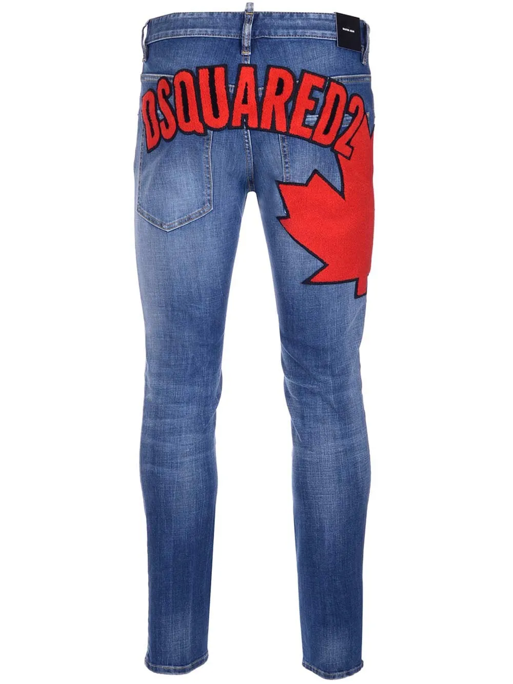 Dsquared2 Logo Patch Straight-Leg Jeans