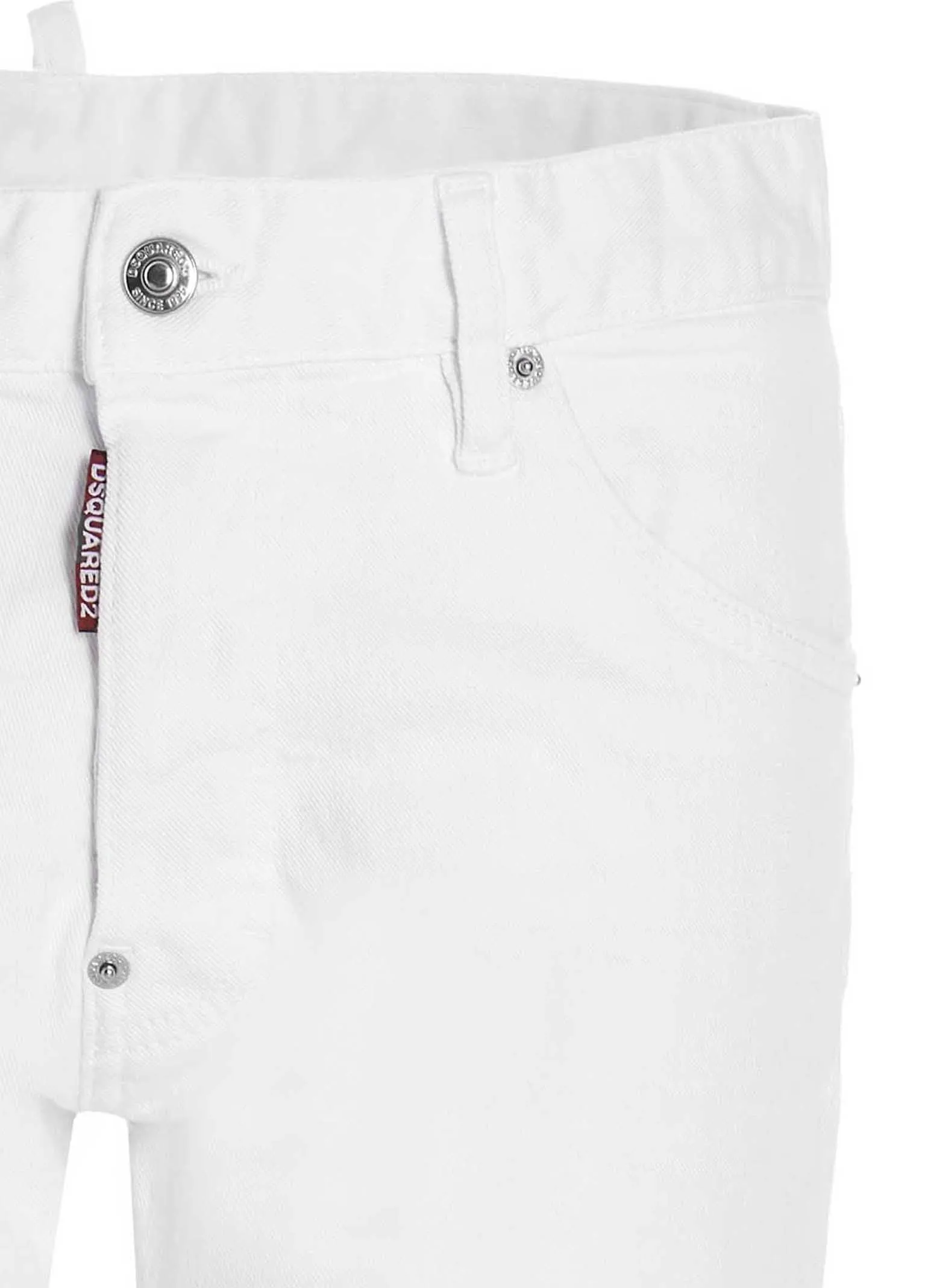 Dsquared2 Logo Patch Straight Leg Jeans