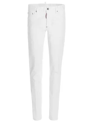 Dsquared2 Logo Patch Straight Leg Jeans
