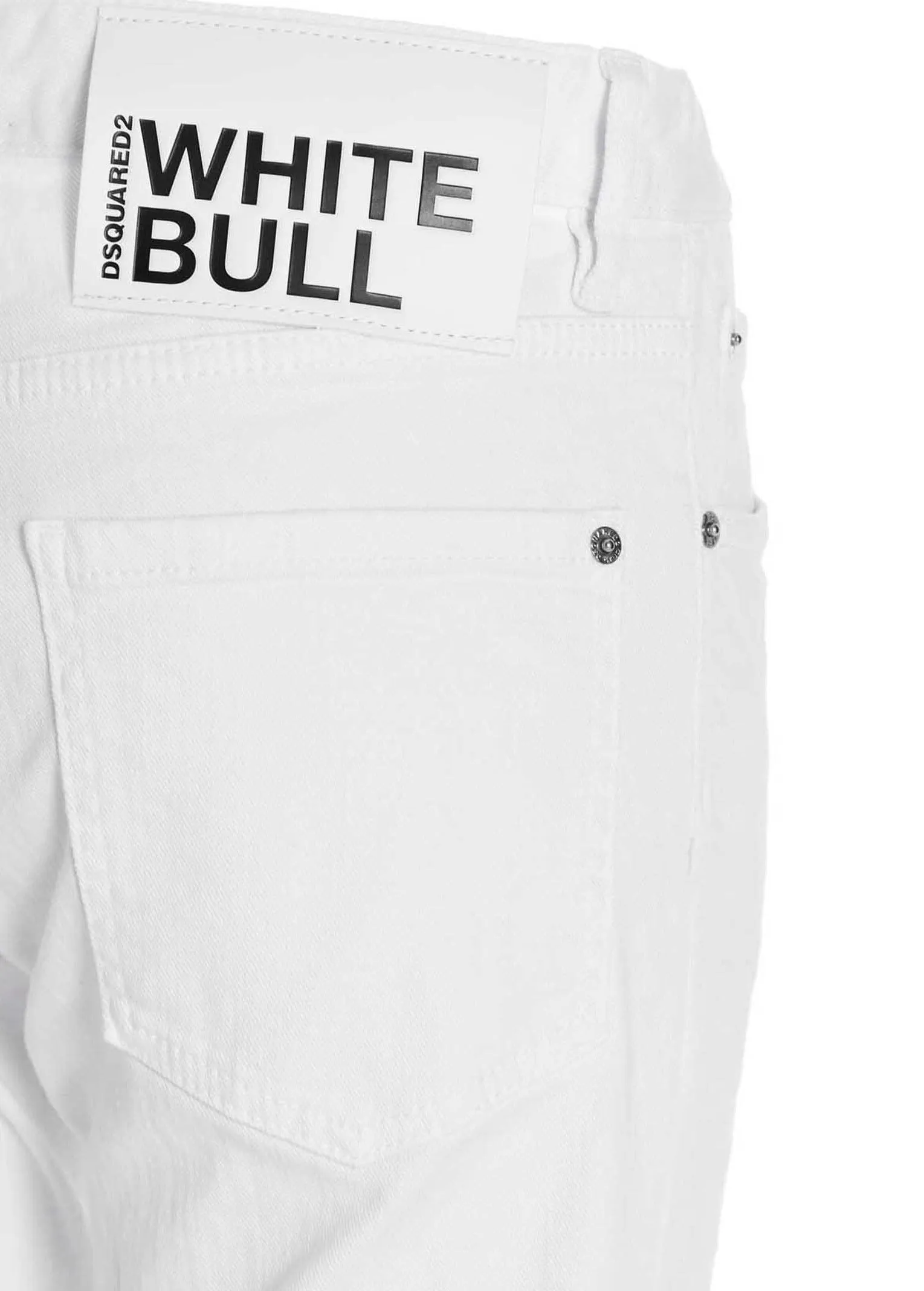 Dsquared2 Logo Patch Straight Leg Jeans