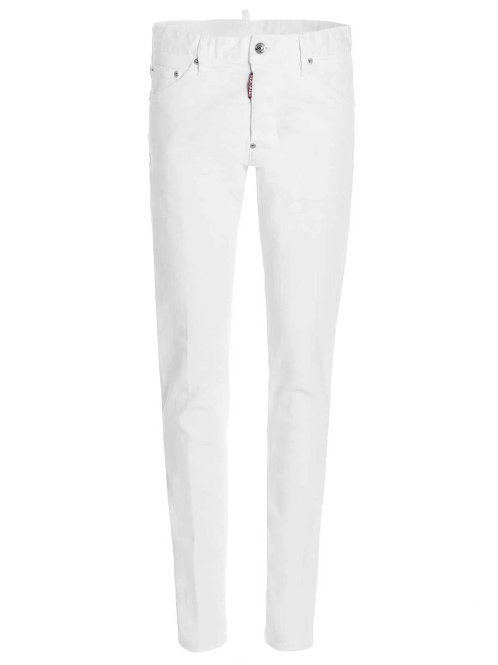 Dsquared2 Logo Patch Straight Leg Jeans