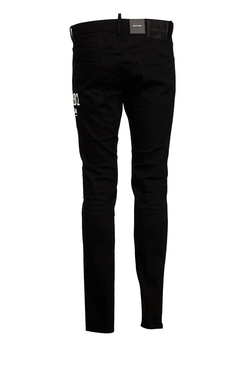 Dsquared2 Logo Printed Mid-Rise Jeans