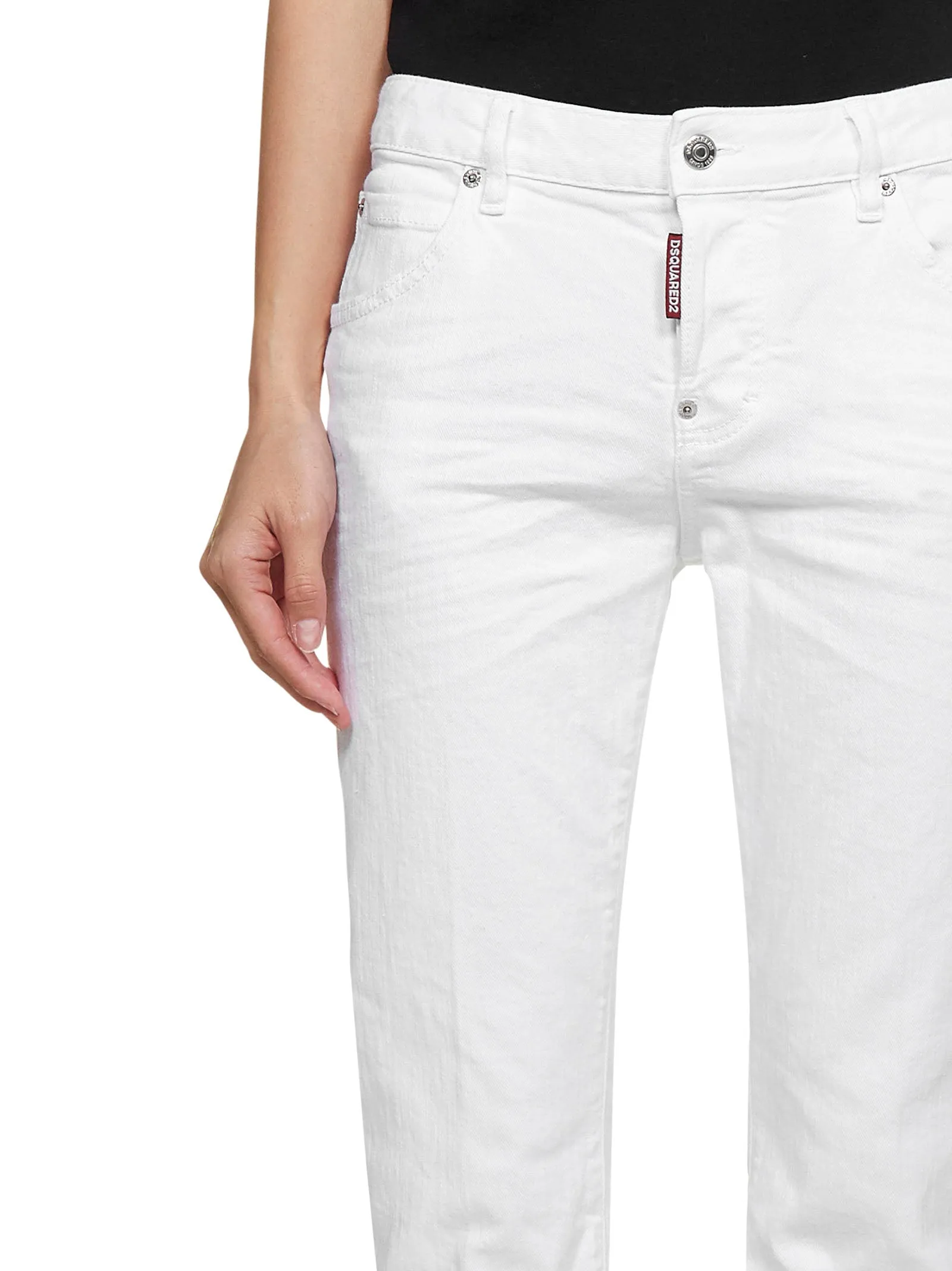Dsquared2 Low-Rise Cropped Jeans