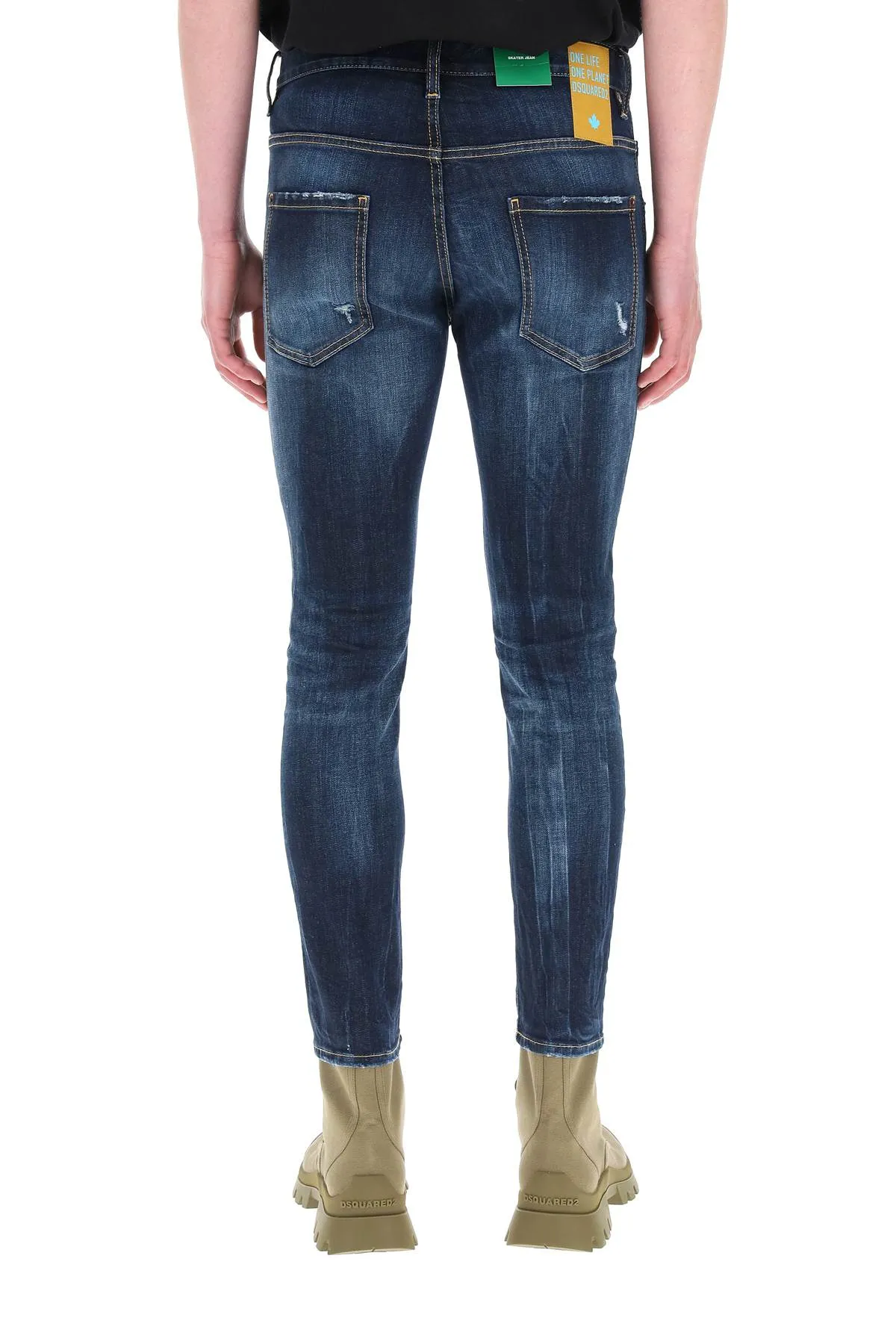 Dsquared2 Low Rise Ripped Skinny Jeans