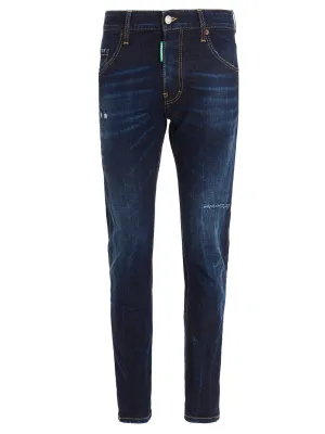 Dsquared2 Low Rise Ripped Skinny Jeans