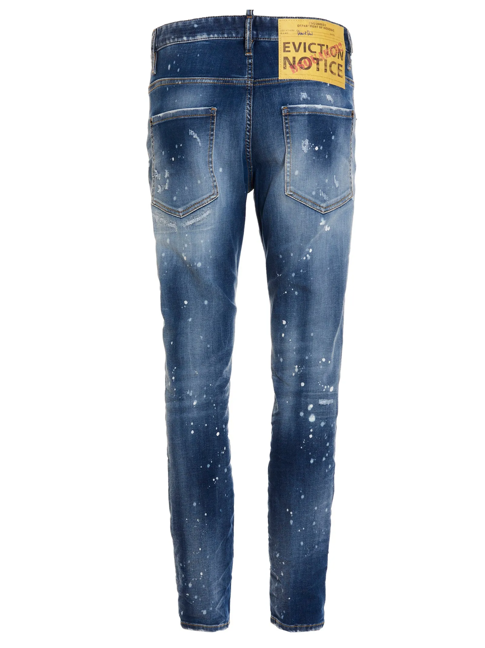 Dsquared2 Mid-Rise Distressed Effect Jeans