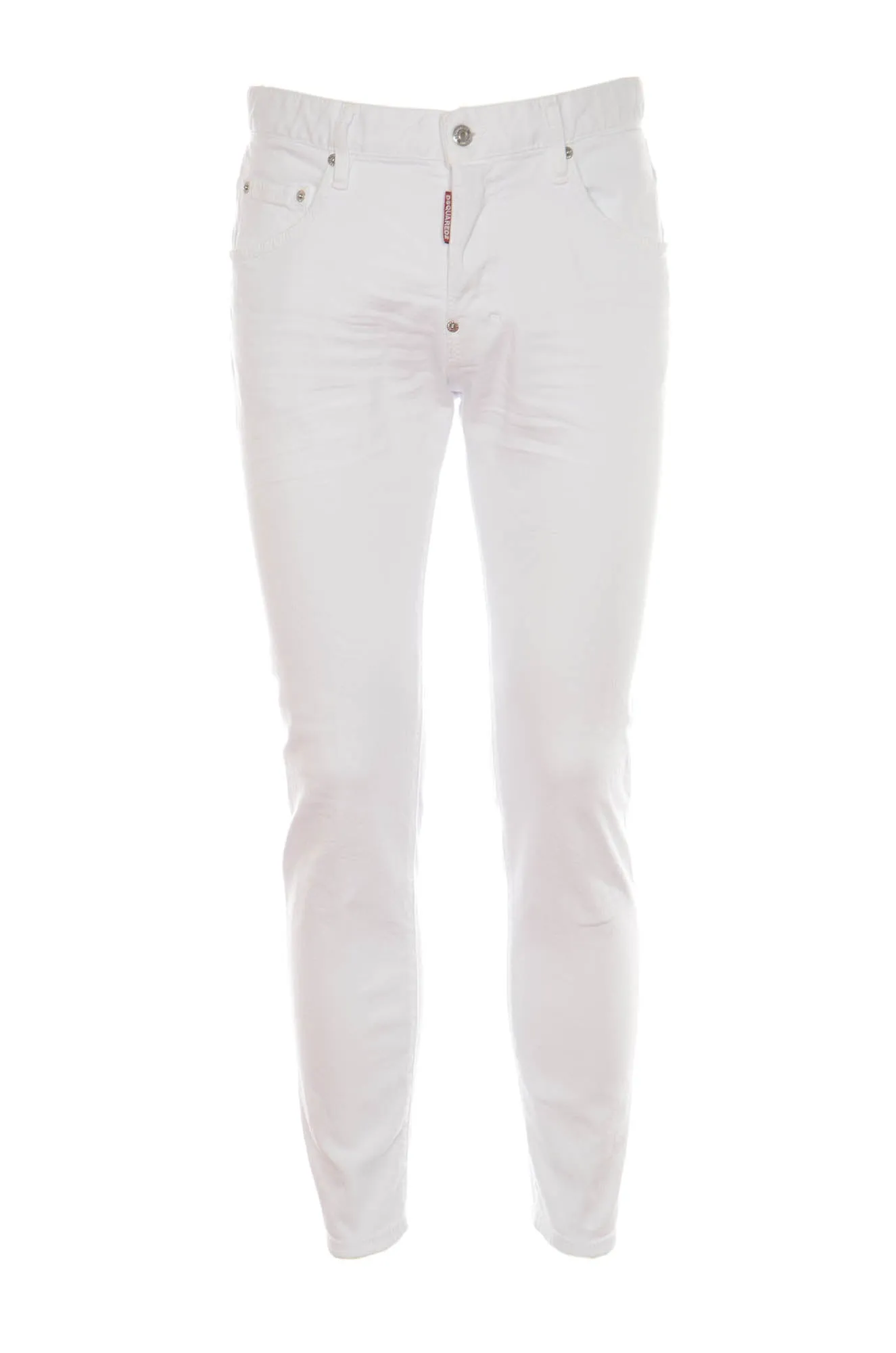 Dsquared2 Mid-Rise Logo Patch Jeans