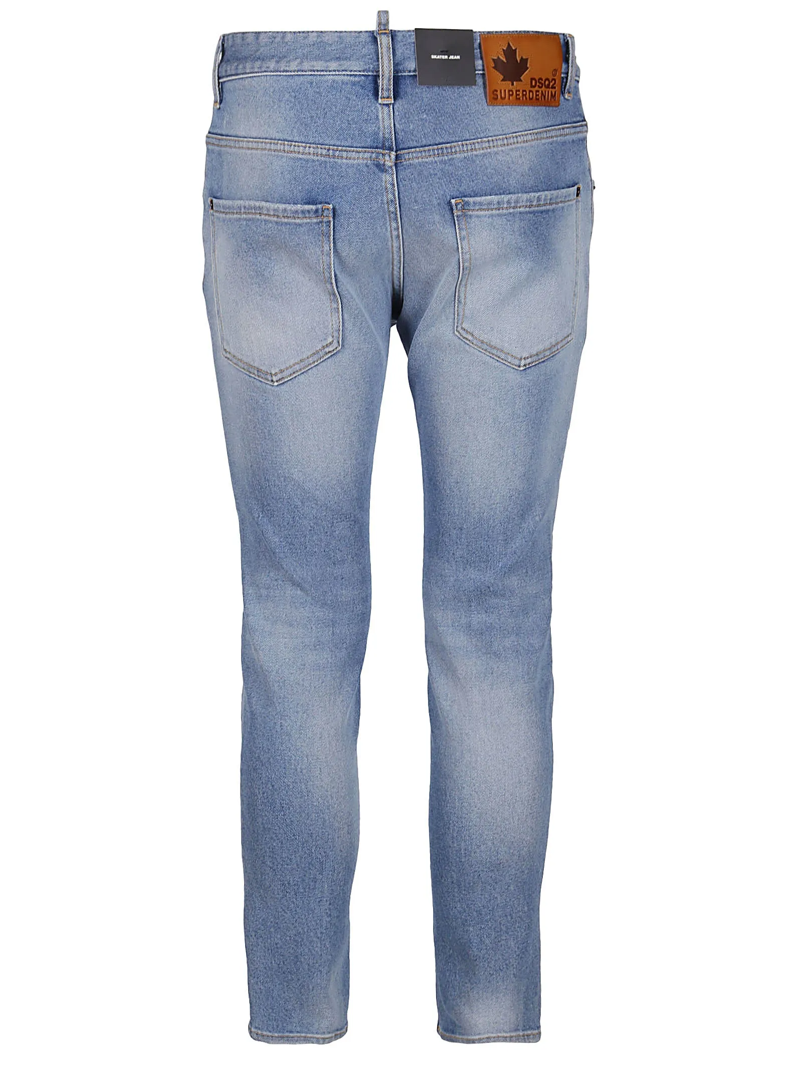 Dsquared2 Mid Rise Straight Leg Jeans