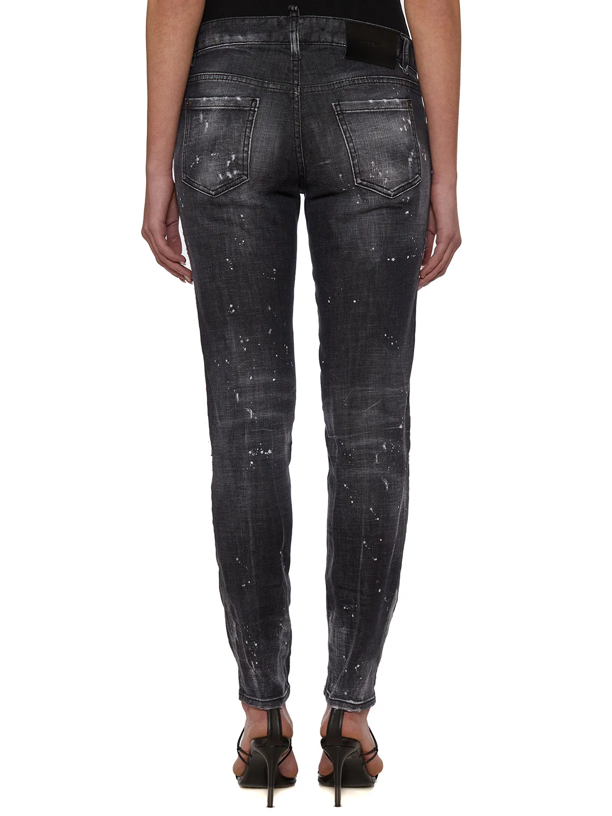 Dsquared2 Paint-Splatter Ripped Jeans