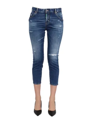 Dsquared2 Ripped Cropped Jeans