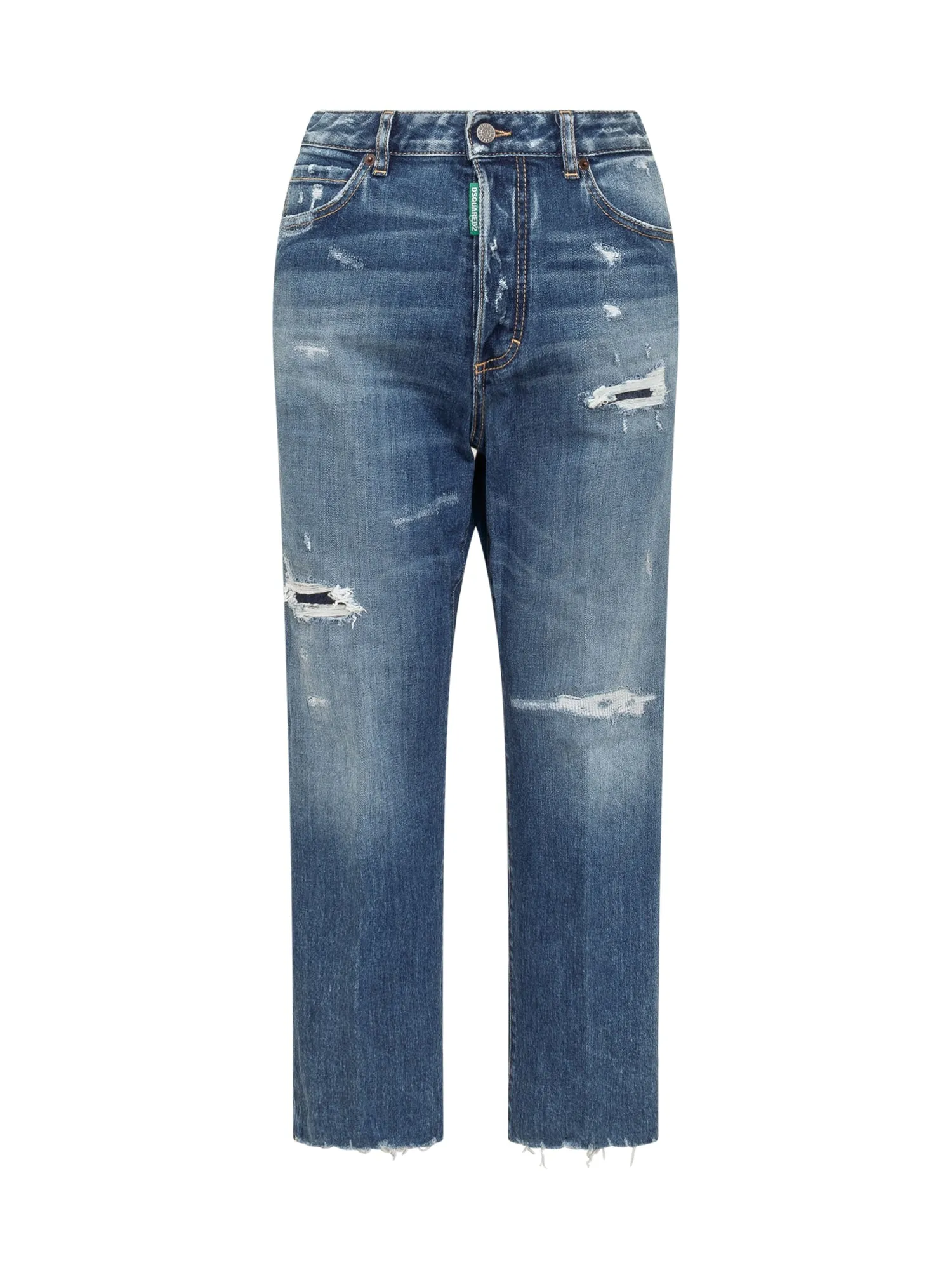 Dsquared2 Ripped Cropped Jeans