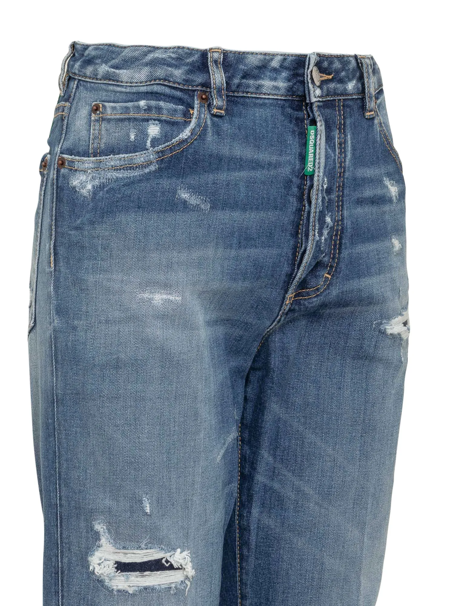 Dsquared2 Ripped Cropped Jeans