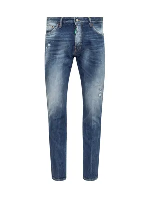 Dsquared2 Ripped Slim-Cut Jeans
