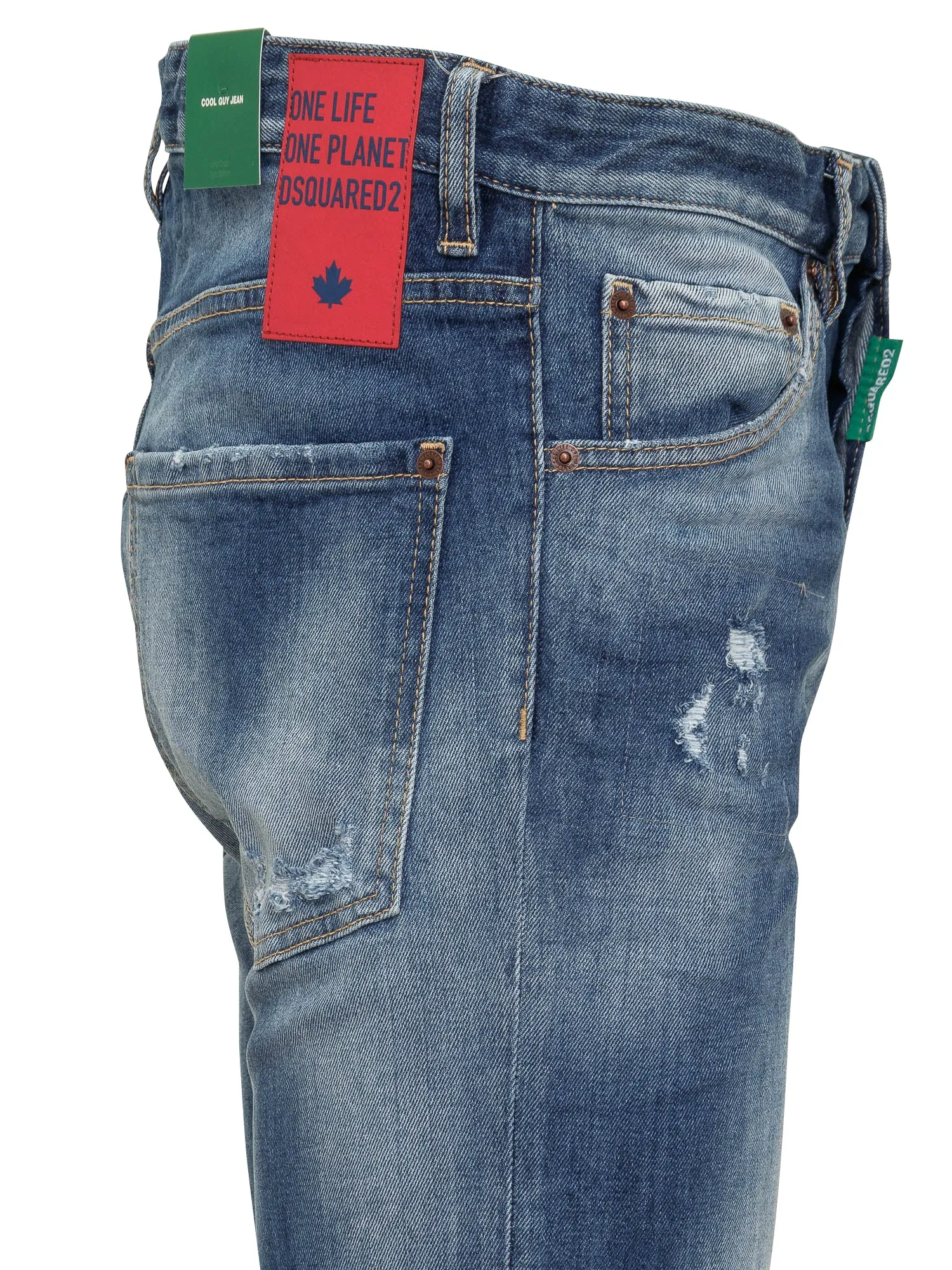 Dsquared2 Ripped Slim-Cut Jeans