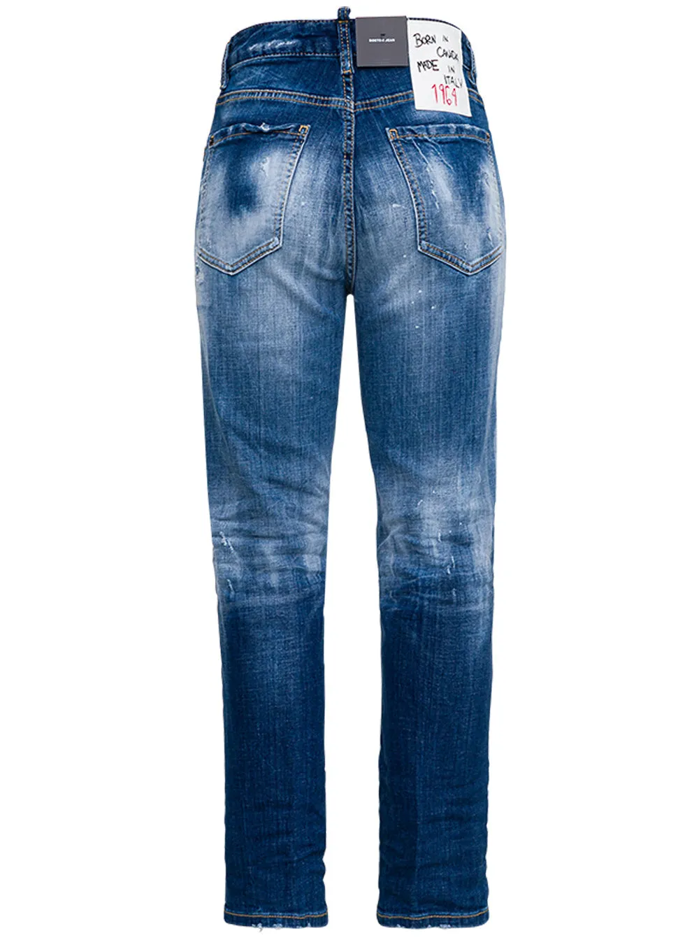 Dsquared2 Straight Leg Distressed Jeans