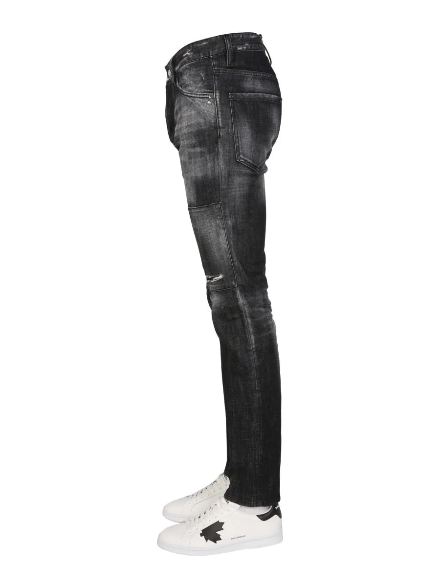 Dsquared2 Zip Pocket Detailed Ripped Jeans