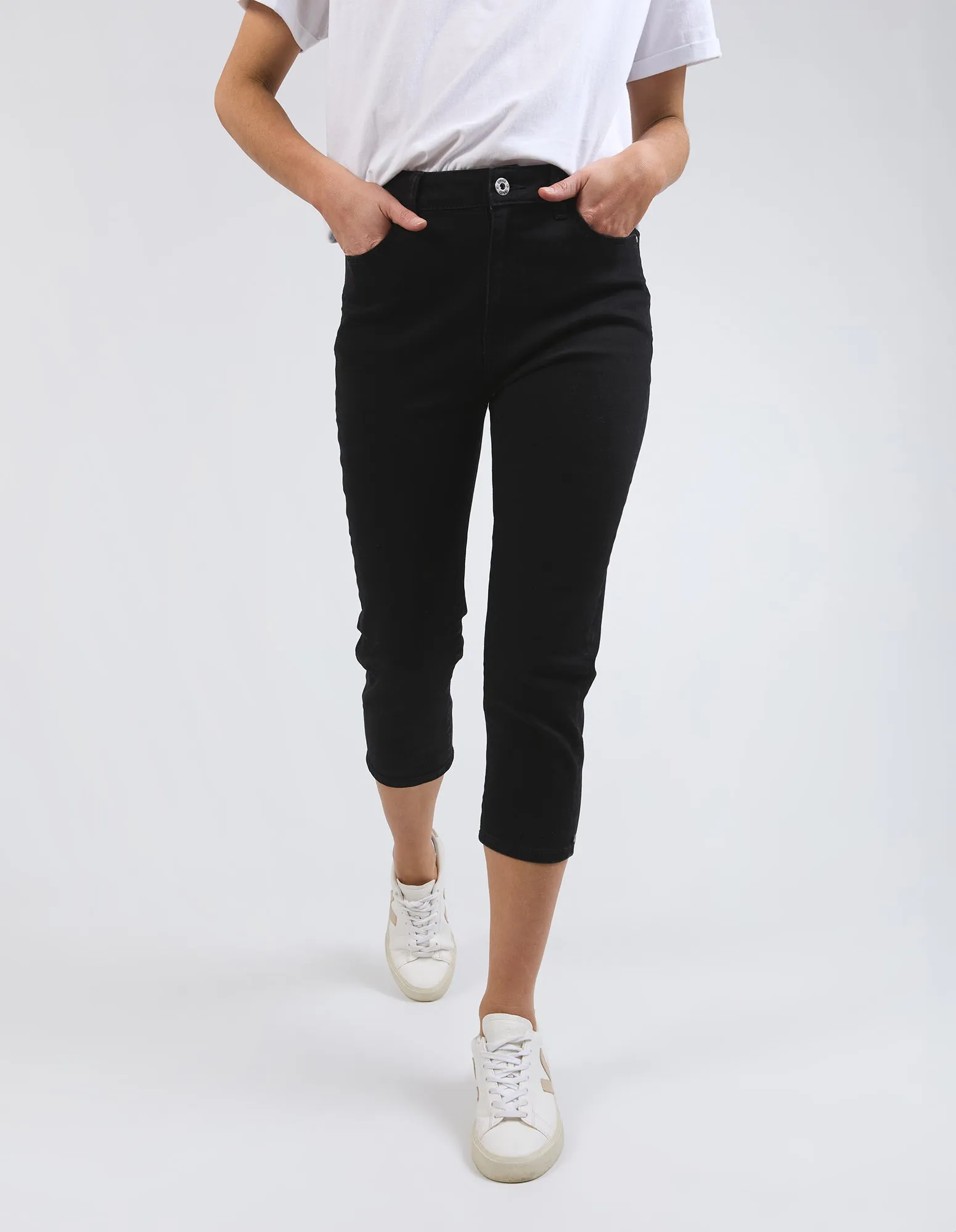 Elm Mollie Capri Jean Black Wash