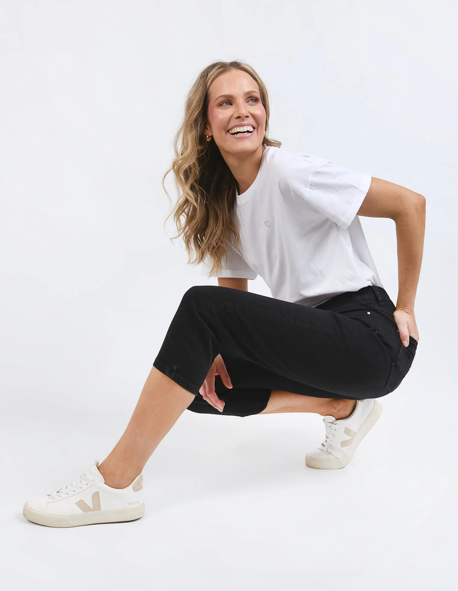 Elm Mollie Capri Jean Black Wash