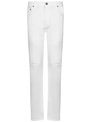 Etro Distressed Straight Leg Jeans