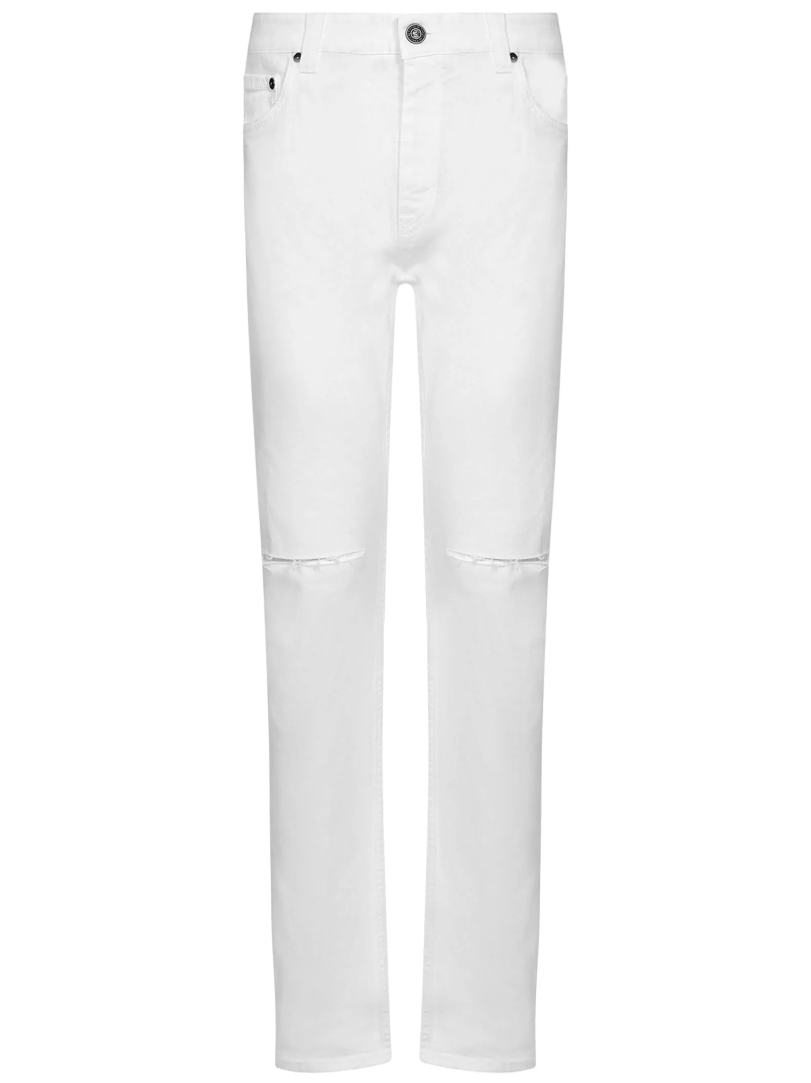 Etro Distressed Straight Leg Jeans