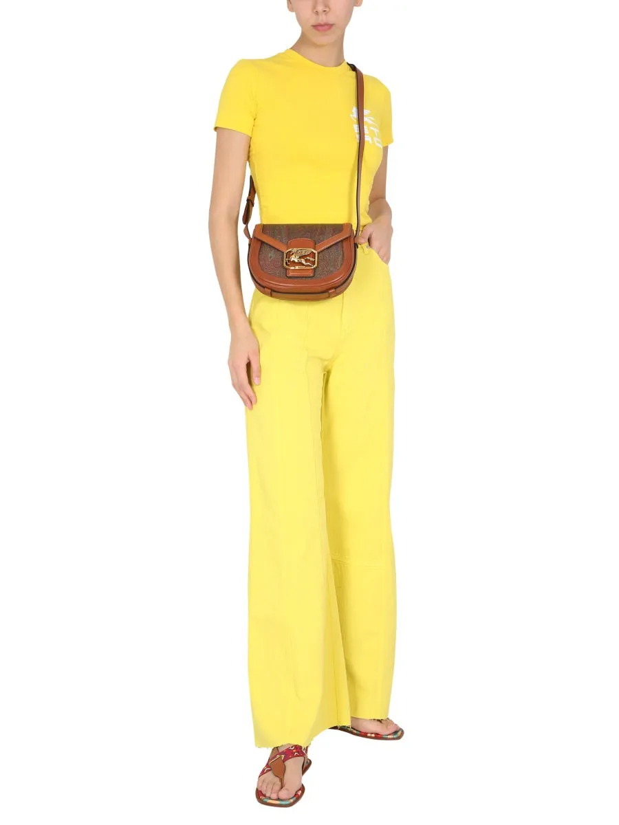 Etro High Waisted Wide Leg Jeans