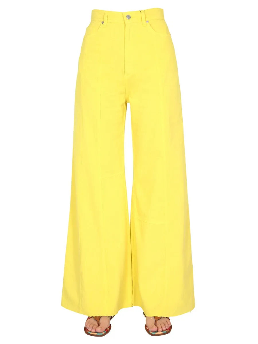 Etro High Waisted Wide Leg Jeans