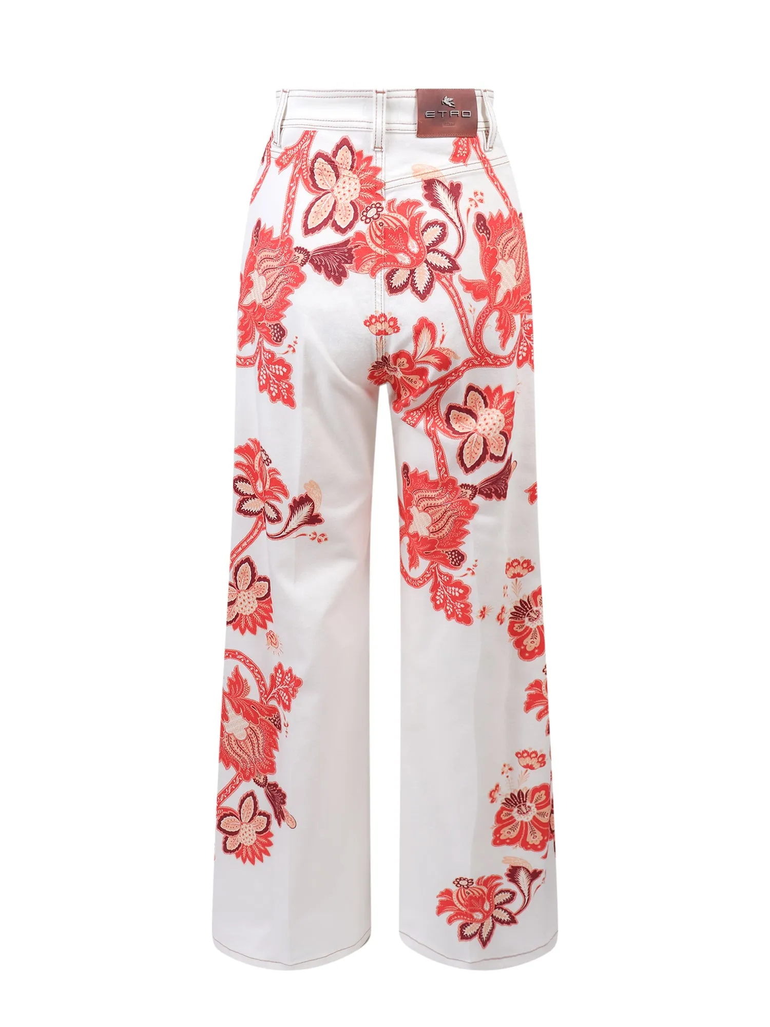 Etro Paisley Print High-Waisted Jeans