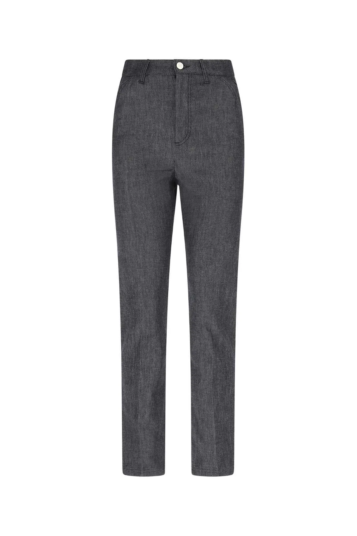Fendi FF Karligraphy Embroidered Straight-Cut Jeans