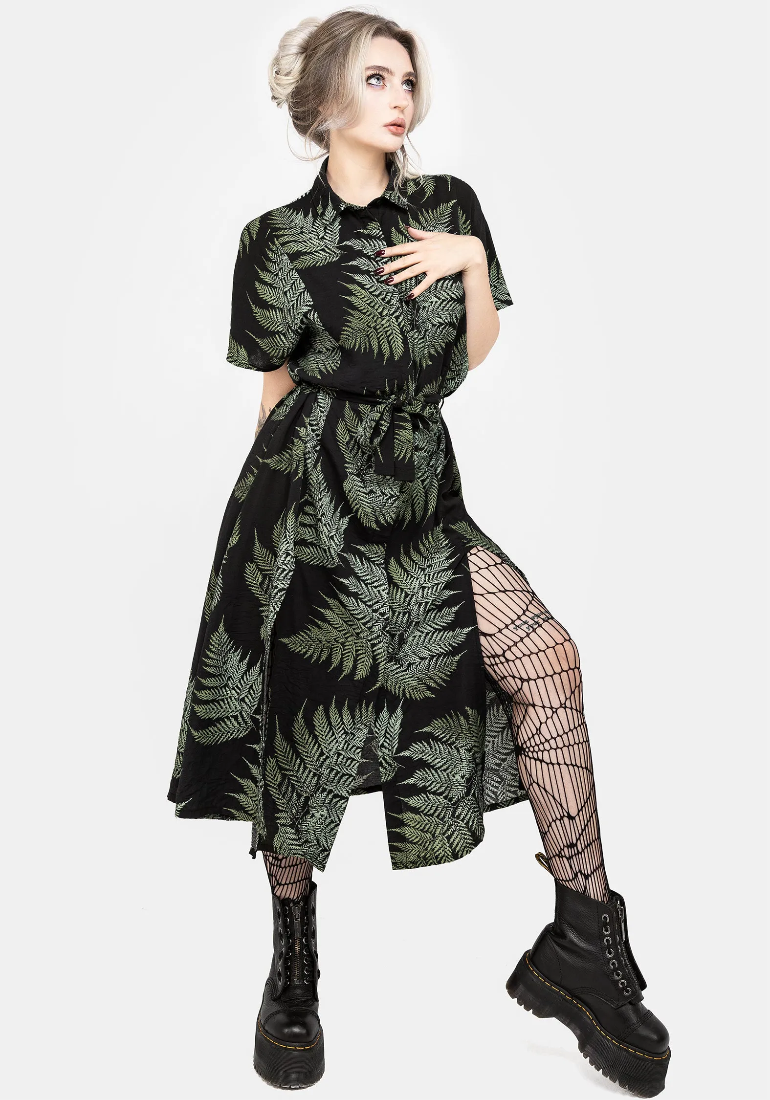 Fern Midi Shirt Dress