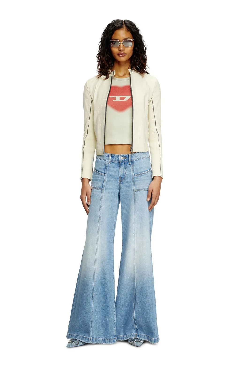 Flare Jeans D-Akii Oclba Light Blue
