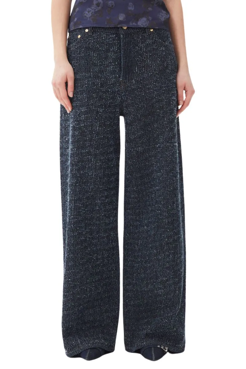 Fluffy Wide Leg Jean