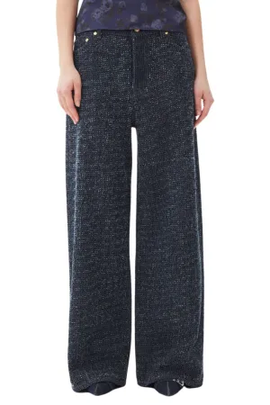 Fluffy Wide Leg Jean