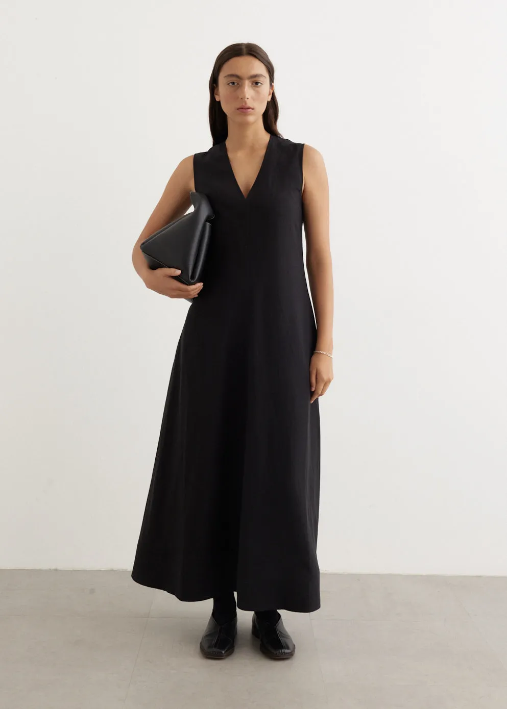Fluid V-Neck Dress