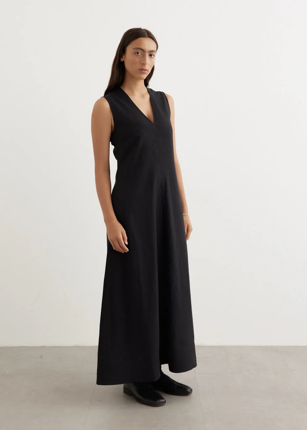 Fluid V-Neck Dress