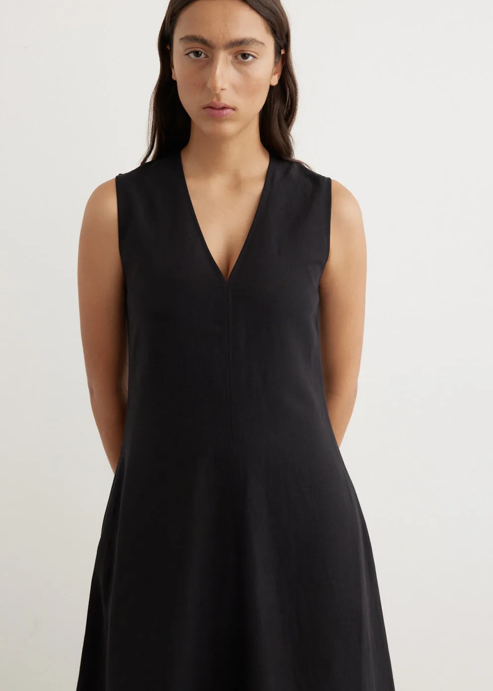 Fluid V-Neck Dress