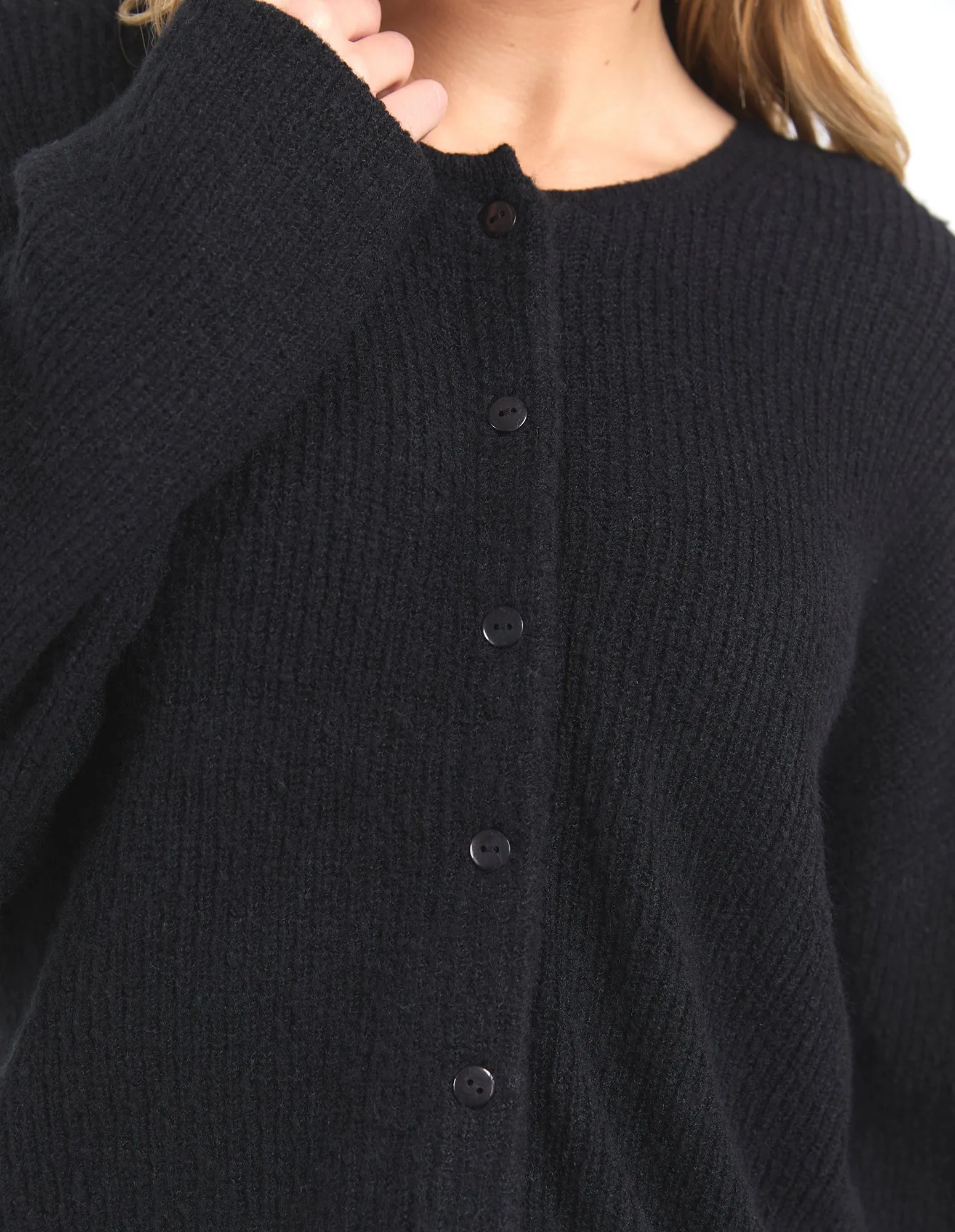Foxwood Murphy Knit Cardi Black