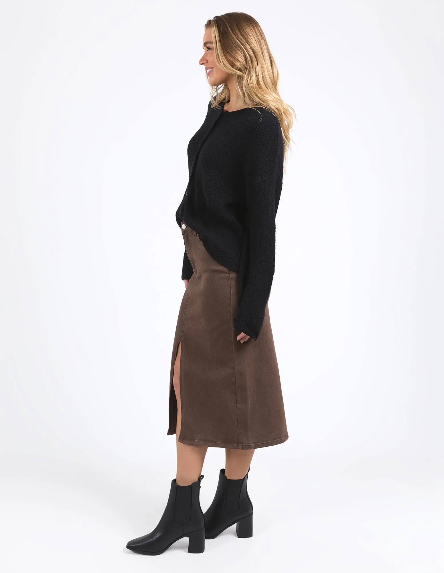 Foxwood Murphy Knit Cardi Black