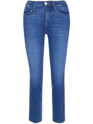 Frame Le High Straight Leg Cropped Jeans