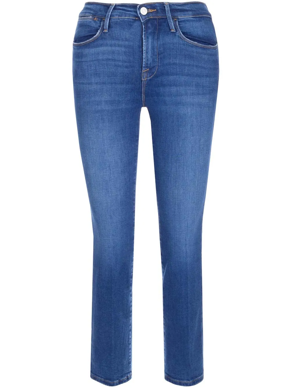 Frame Le High Straight Leg Cropped Jeans
