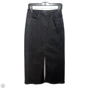 Front Slit Skirt Maxi By Not Your Daughters Jeans In Black, Size: 0