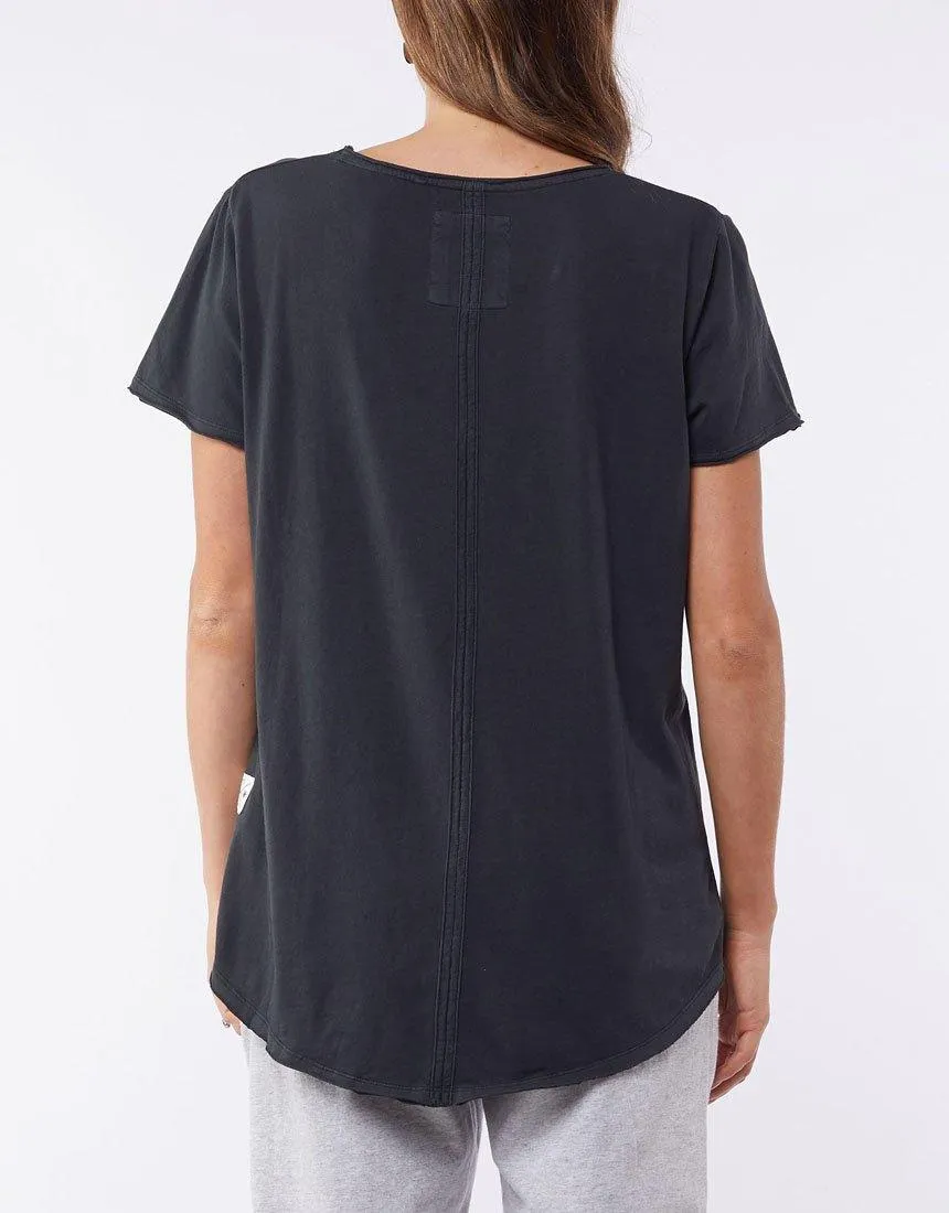 Fundamental Vee Tee - Washed Black