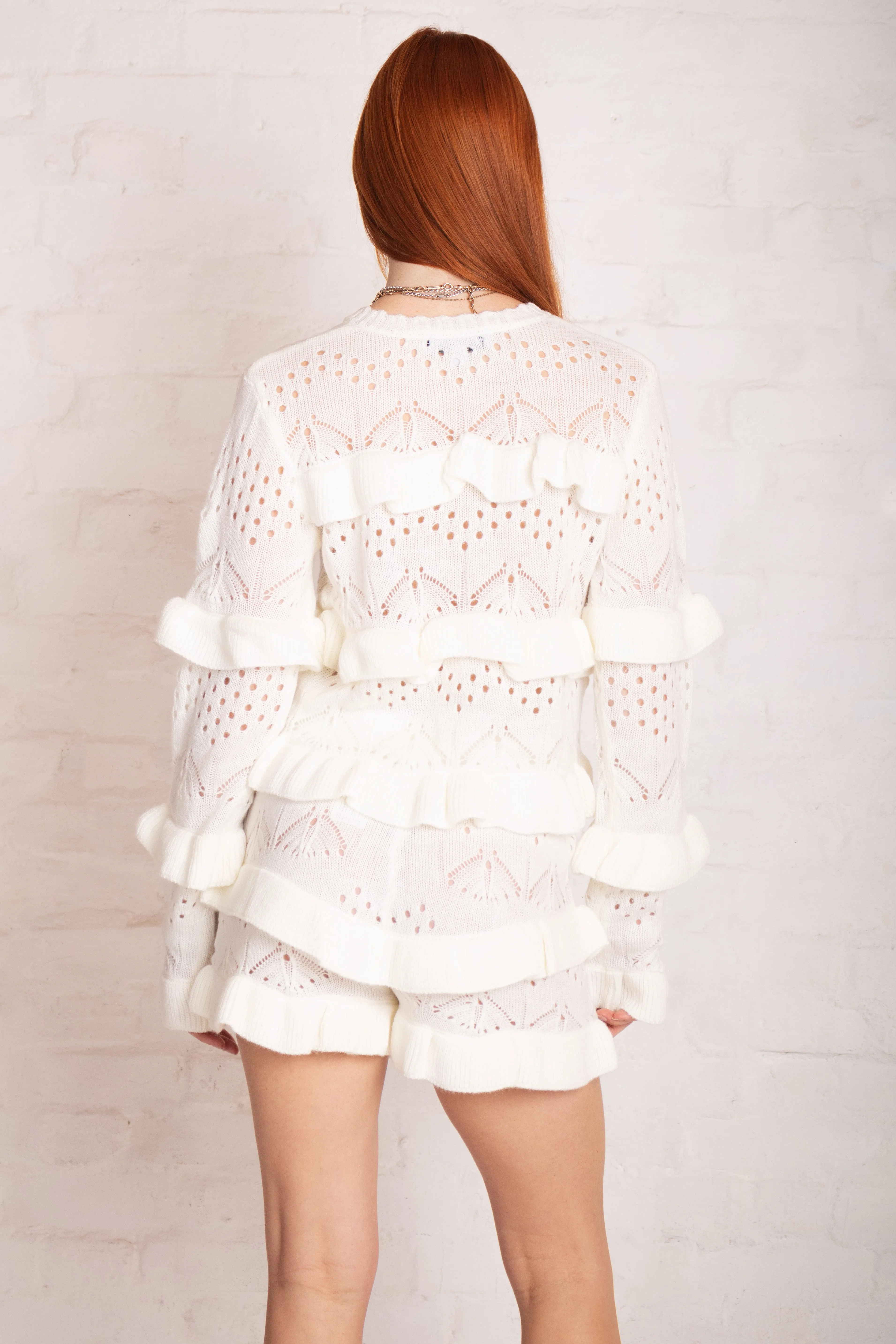 Gentle Pointelle Frill Shorts