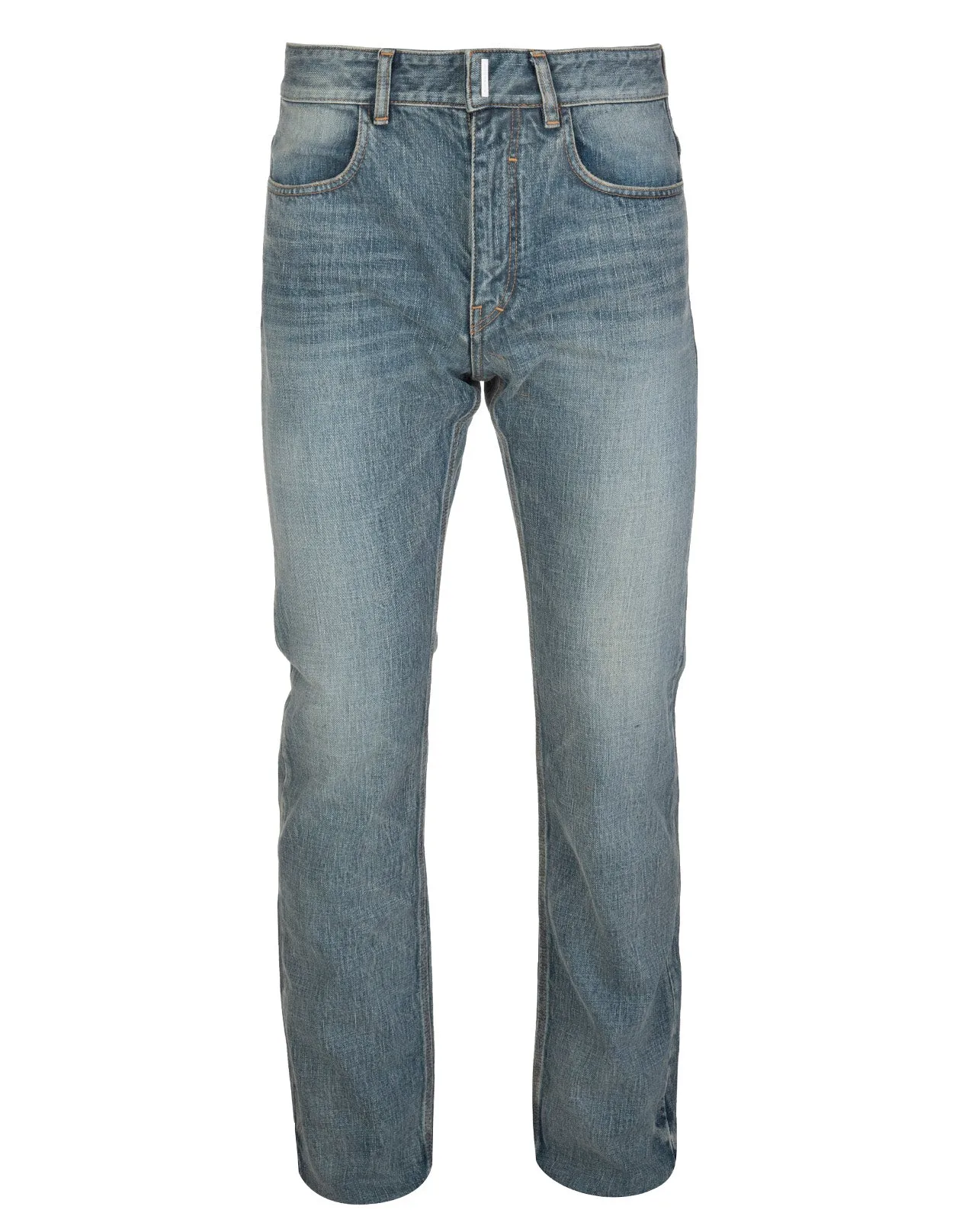 Givenchy Mid Rise Bleach-Effect Denim Jeans