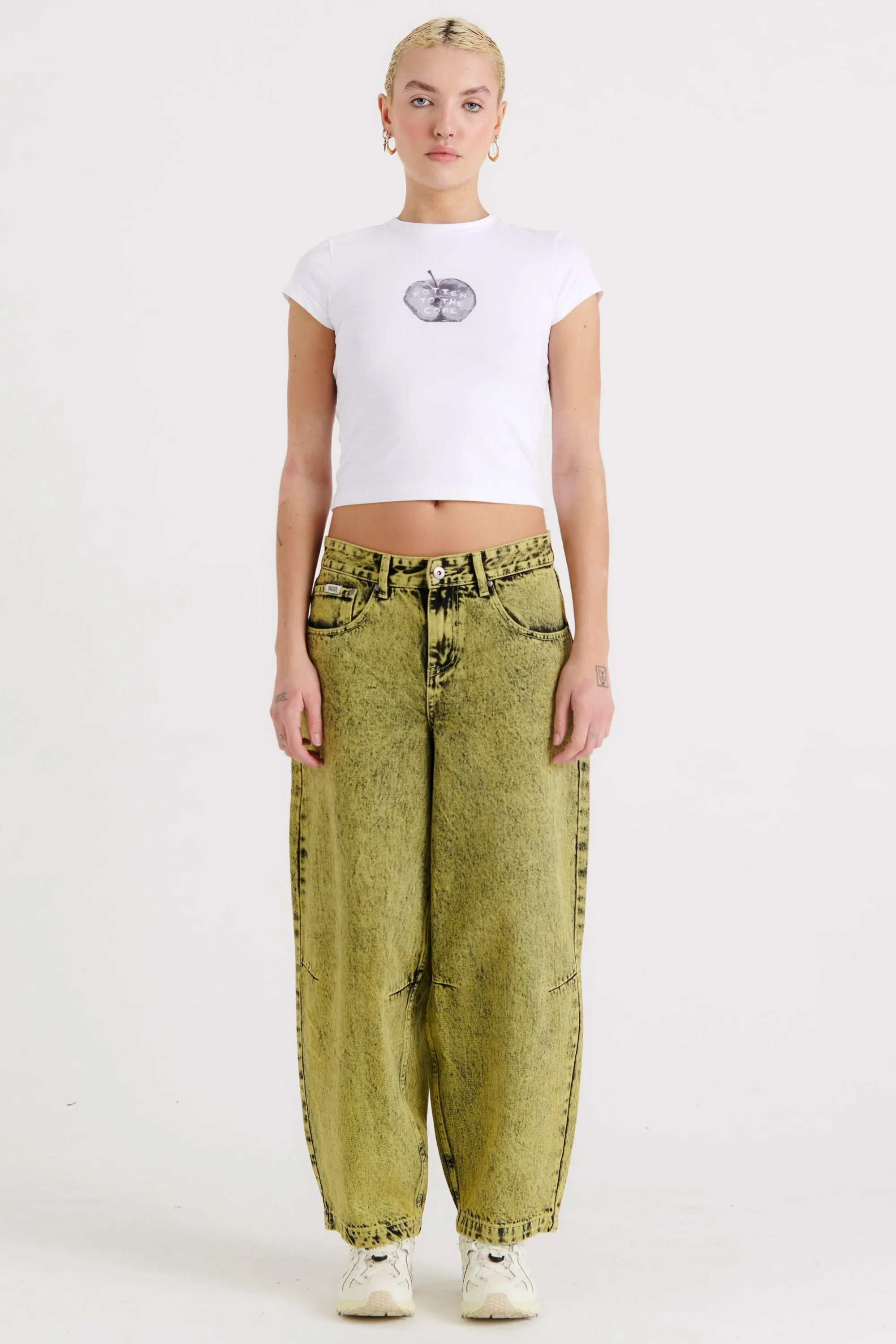 Goliath Jeans Green Acid Wash