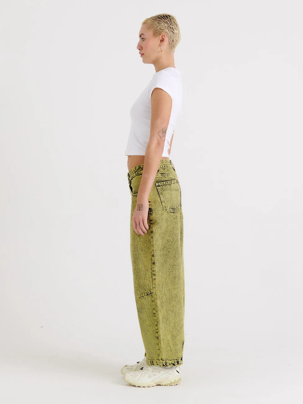 Goliath Jeans Green Acid Wash