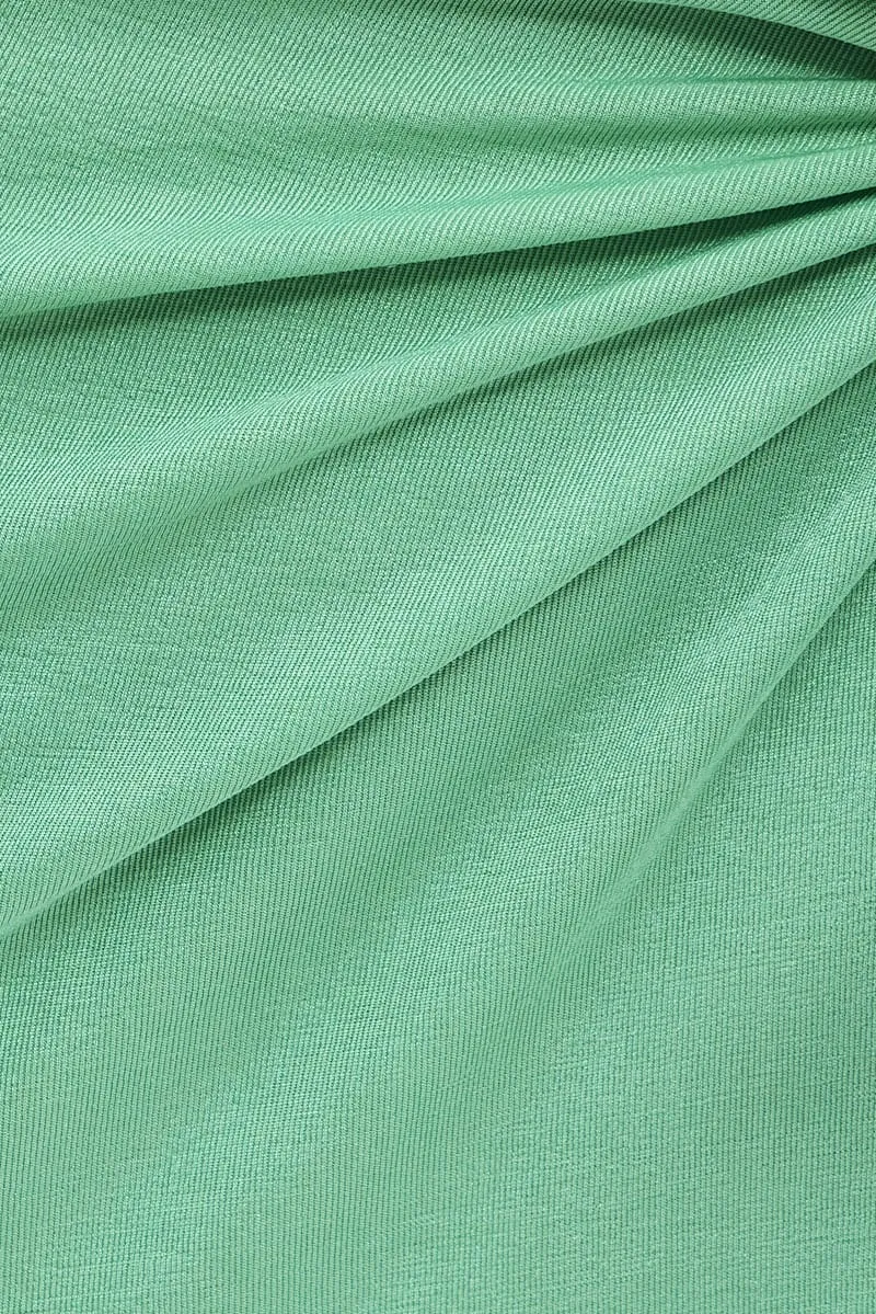 Green Twist Maxi Skirt