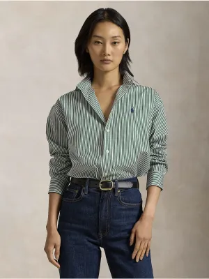Green/White Striped Shirt