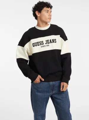Guess Jeans Black Logo Jumper